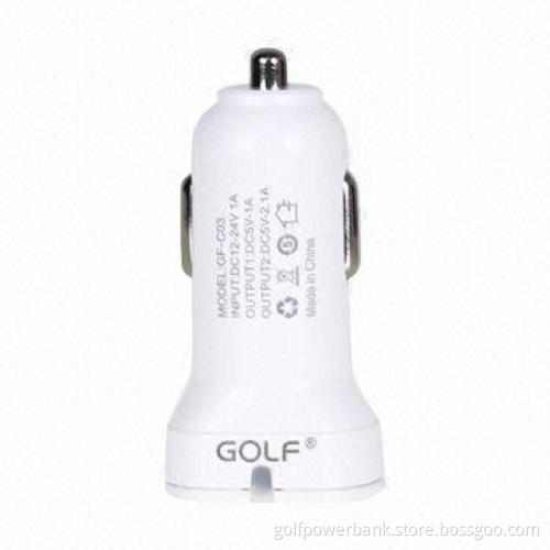 Mini USB Car Charger with 12 to 24V DC Input Voltage and 2A Charging Rate, High-efficiency